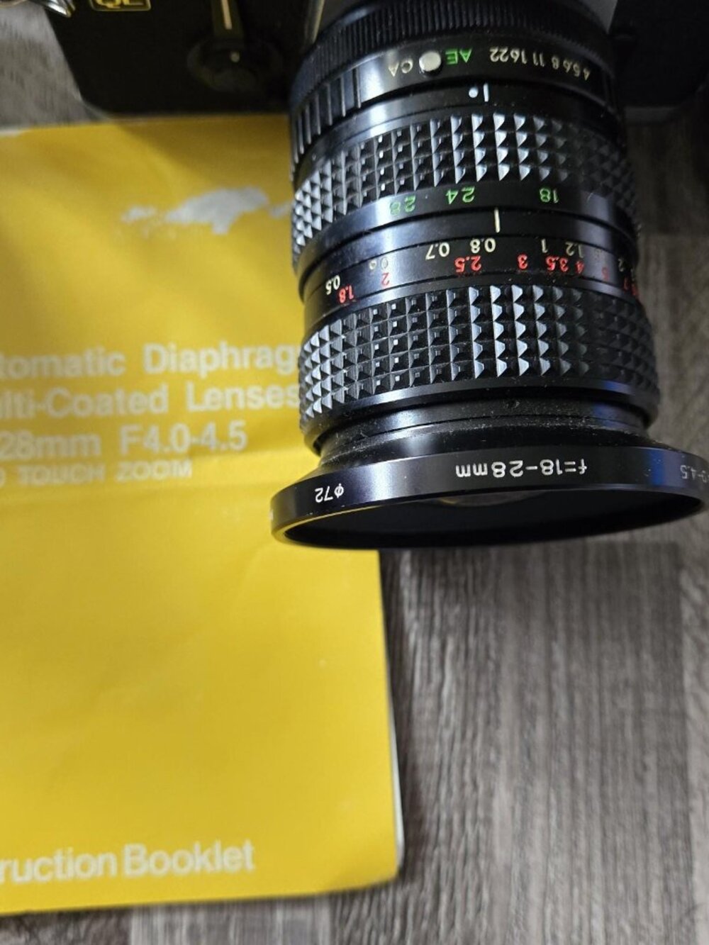 Canon FTb QL SLR Film Camera Vintage 18-28mm Lens Teleconverter Bundle Vintage - Picture 7 of 15